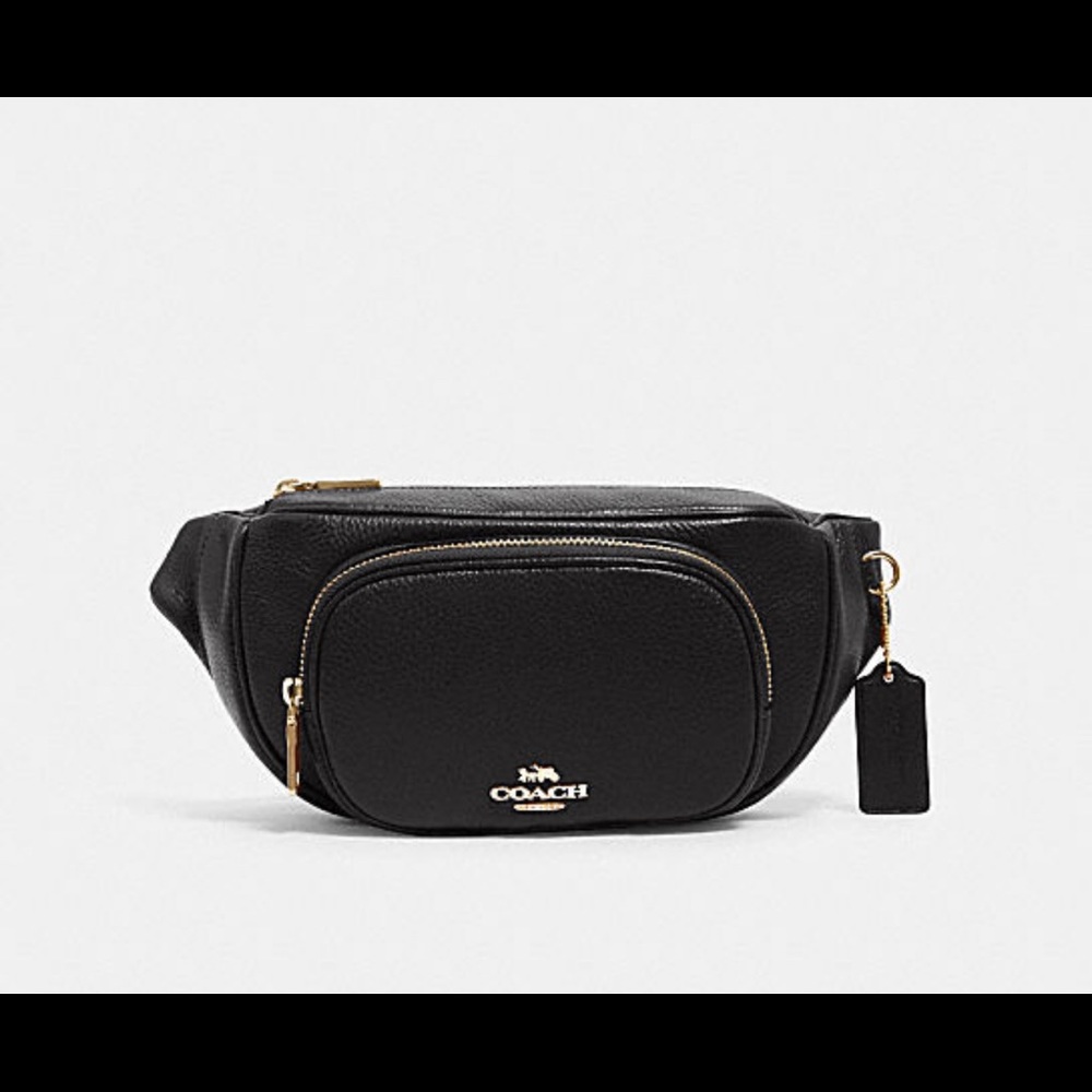Coach Court Belt Bag. Black
